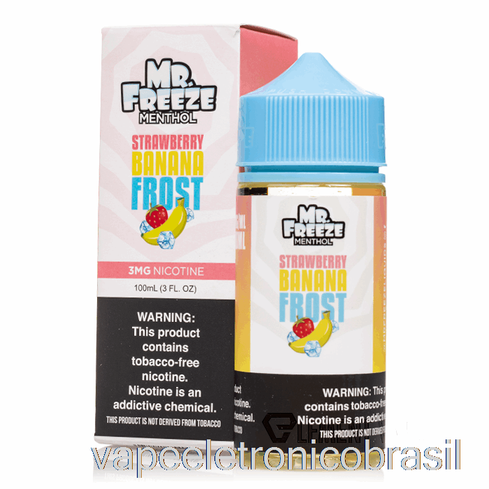 Vape Vaporesso Morango Banana Geada - Mr Freeze - 100ml 0mg